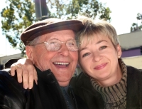 Photo of a woman and her grandfather (stock photo © Galina Barskaya)